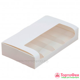 Коробка для 4х эскимо 20х15х5 см с откидной крышкой, белая