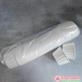 Форма бумажная Маффин Белый (глянец) 50*40 см /// 100 шт 