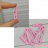 Прищепки-мини декоративные 3,5 см, розовые / 10 шт