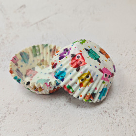 Капсулы бумажные 40х25 мм &quot;Совушки&quot; / 50 шт