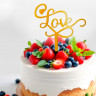 Топпер «Love», золотой 