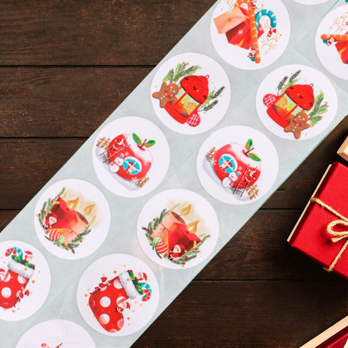 Набор наклеек "Новогодний уют", 10 шт 