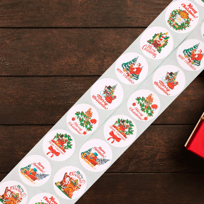 Набор наклеек "Merry Christmas", 10 шт  