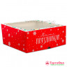 Коробка для 9 капкейков с окном "Теплых праздников"