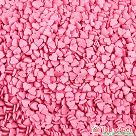 Посыпка Сердца Розовые Мини,  25 г