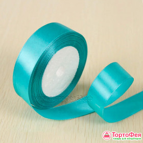 Лента атласная Бирюзовая 2 см, 22 м
