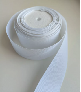 Лента матовая Белая 2,5 см, 18 м