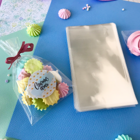 Пакетики прозрачные 10х16 см Без клеевого клапана, 10 шт