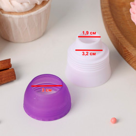 Переходник для больших кондитерских насадок, d 3 см