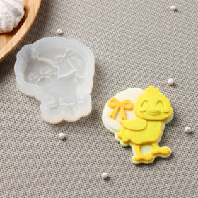 Форма силиконовая "Цыпленок с яйцом" 