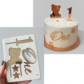 Набор украшений из акрила "Набор на годик" / 7 шт 