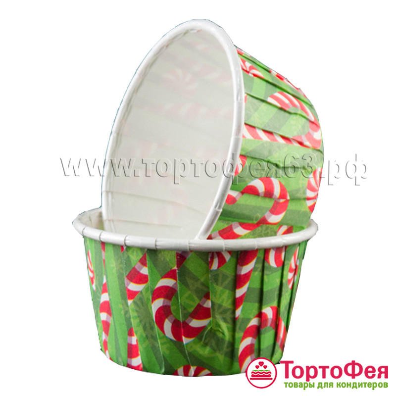 Форма бумажная Маффин "Леденцы", 10 шт.